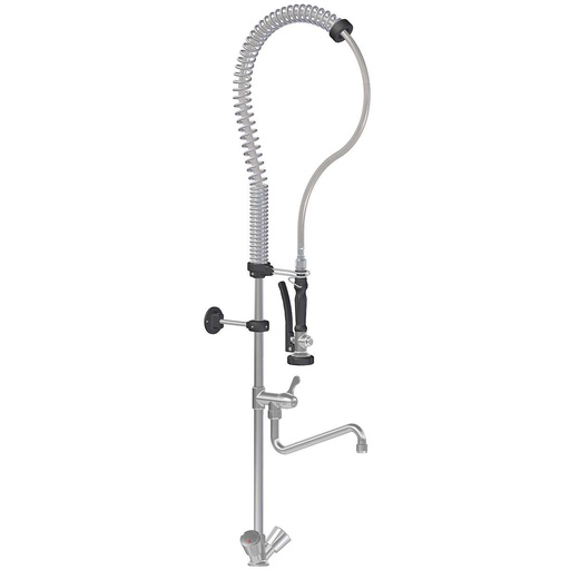 TOPLINE Geschirrwaschbrause mit Schwenkauslauf & 2 Mischventilen - Einloch, 105 x 350 mm
