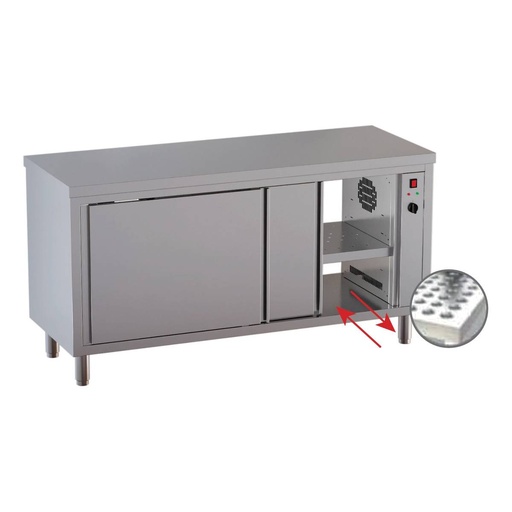 TOPLINE Wärmeschrank / Schiebetür zur Durchreiche, 1400 x 600 mm