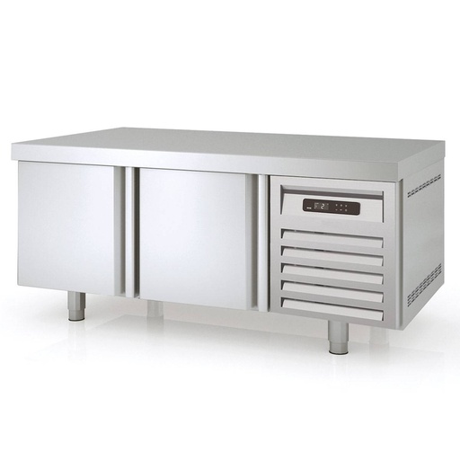 TOPLINE Unterbaukühltisch / 2-fach GN 1/1 mit 2 Türen, 1345 x 700 mm