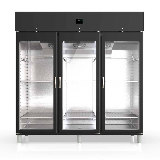 TOPLINE Reifeschrank Dry-Aging Schwarz, 2197 Liter, 450 kg Fleisch, 2055 x 850 mm