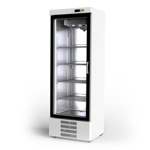 TOPLINE Tiefkühlschrank 500, weiß, 1 Glastür, 680 x 735 mm