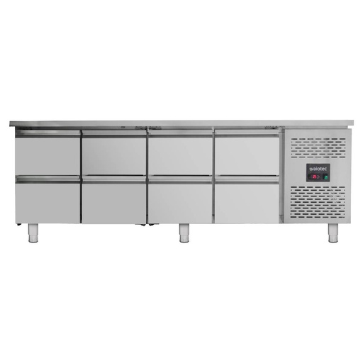 Kühltisch / 8 Schubladen - Monoblock, 2230 x 700 mm