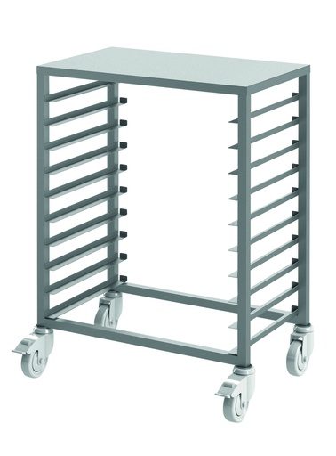 Glasiertisch aus Edelstahl, 460 x 615 x 900 mm