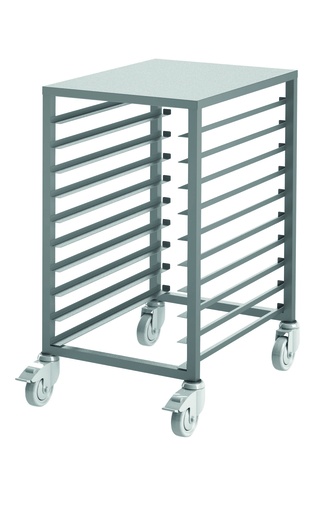 Glasiertisch aus Edelstahl, 663 x 425 x 900 mm
