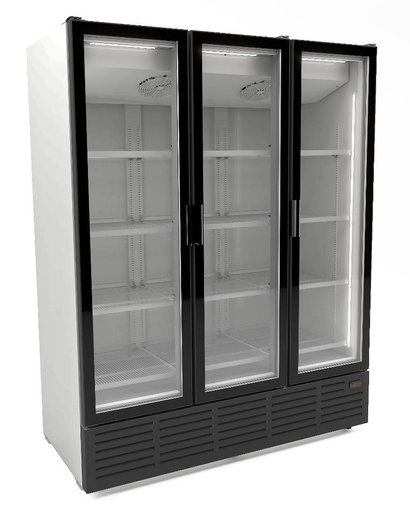 Kühlschrank 3 Glastüren, 1620 x 740 x 2077 mm, weiß