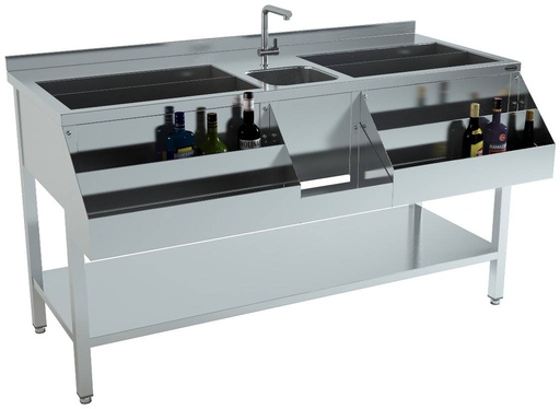 Cocktail-Bar-Station 1600, 1600 x 740 x 900 mm