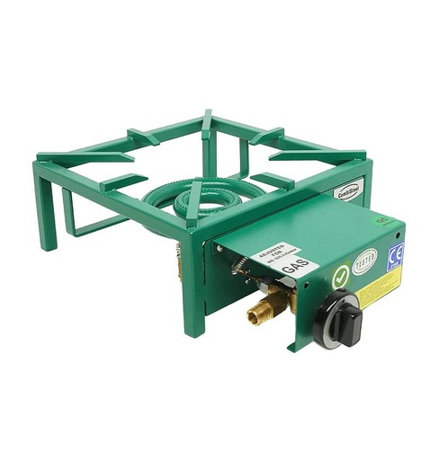 Gas-Wokbrenner, 8 kW, 350 x 475 x 150 mm, grün