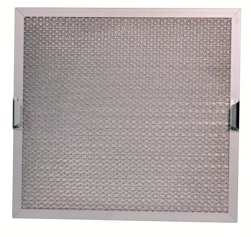 Gazefilter aus Edelstahl, 495 x 495 x 25 mm