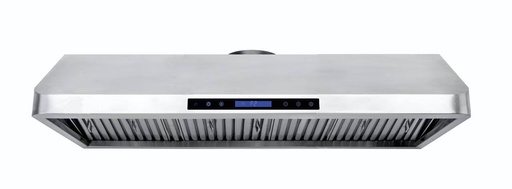 Wandhaube 1200 aus Edelstahl, 1200 x 560 x 250 mm
