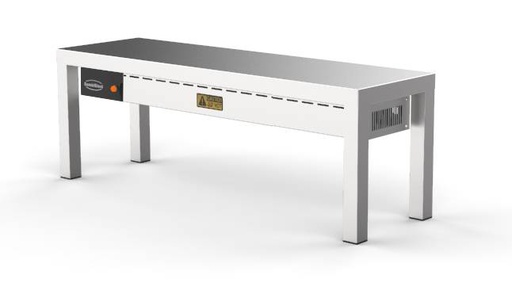 Aufsatzbord Keramisch aus Edelstahl, 250 W, 1200 x 300 x 350 mm