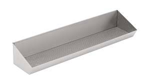 Pommes Fritesbehälter aus Edelstahl, 1000 x 300 x 200 mm