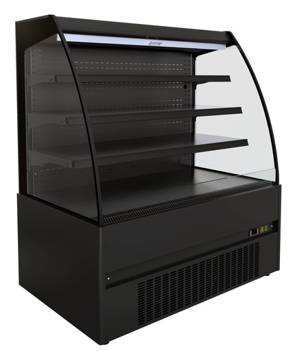 Kühlvitrine Noah 1.3, 1310 x 665 x 1500 mm, schwarz