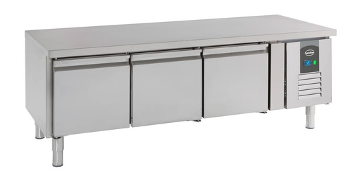 Kühltisch 650 Hoch 3 aus Edelstahl, 1795 x 700 x 650 mm