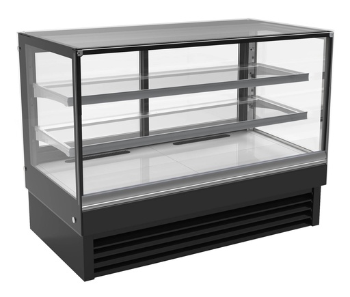 1500 Kühlvitrine gerade, 1500 x 680 x 1200 mm, 324 L, schwarz