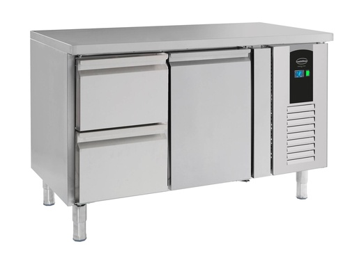 700 Kühltisch aus Edelstahl, 1360 x 700 x 860 mm, 142 L