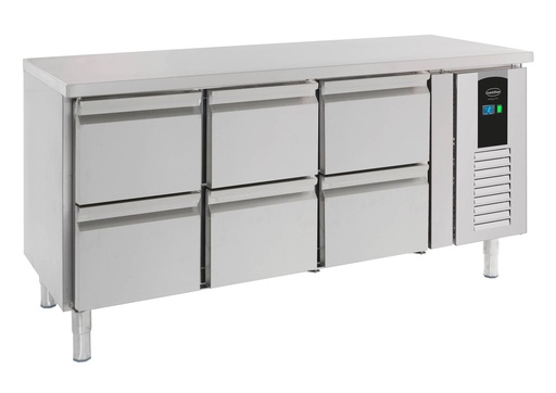 700 Kühltisch aus Edelstahl, 1795 x 700 x 860 mm, 158 L