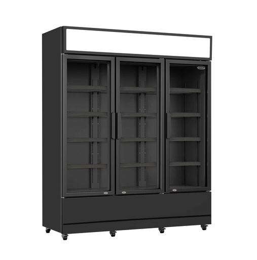 Kühlschrank 3, 1600 x 610 x 1973 mm, 1065 L, schwarz