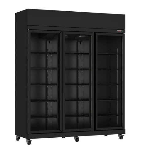 Kühlschrank 3, 1650 x 596 x 2003 mm, 893 L, schwarz