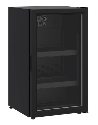Kühlschrank Tischmodel Glastür, 136 L, schwarz