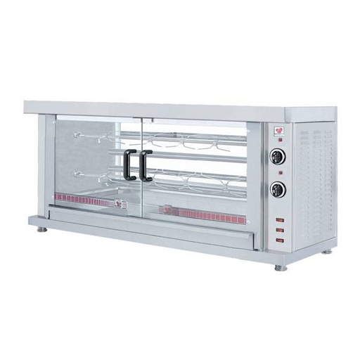Hähnchengrill Elektro 2 Spießen, 1320 x 460 x 660 mm