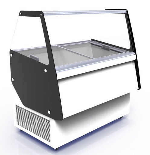 Speiseisvitrine Ibiza, 8 x 5 L, 1194 x 842 x 1285 mm