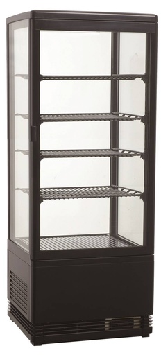 Kühlvitrine, 98 L, 428 x 386 x 1110 mm, schwarz