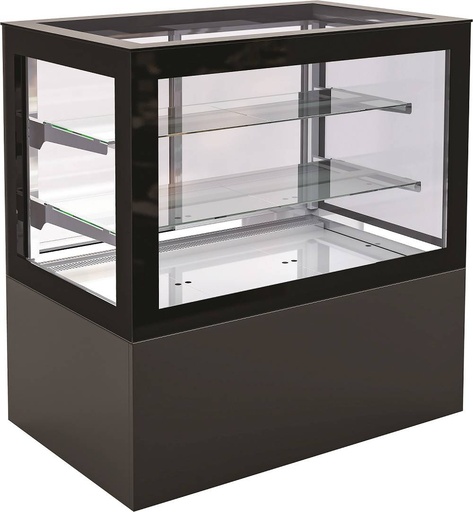 Kühlvitrine, 600 L, 1600 x 780 x 1300 mm, schwarz
