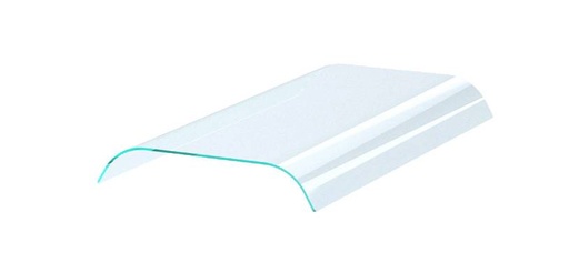 Aufsatzbord mit Doppelt aus Glas, 1650 x 570 x 108 mm