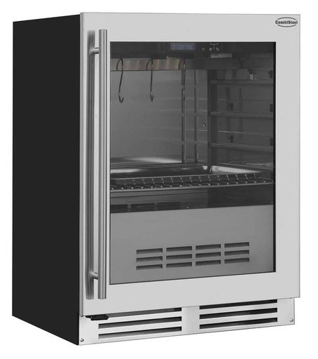 Dry Age Schrank, 127 L, 595 x 570 x 820 mm, schwarz / edelstahl