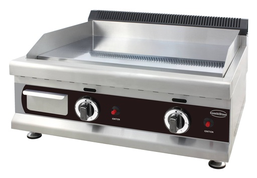 Gas Grillplatte Chrom aus Edelstahl, 650 x 575 x 365 mm