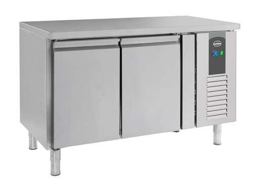 700 Kühltisch aus Edelstahl, 1360 x 700 x 850 mm, 282 L