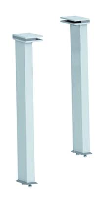 2 Füßgestell für Glas Rund, 68 x 85 x 483 mm