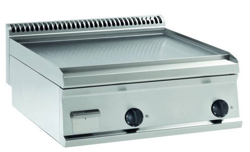 KBS Gas-Grillplatte glatt hartverchromt mit 2 Heizzonen Tischgerät
