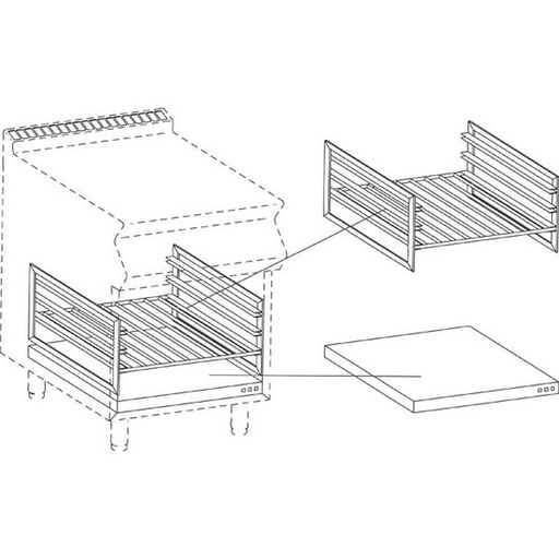 KBS Heizregister für Unterbauten 80cm