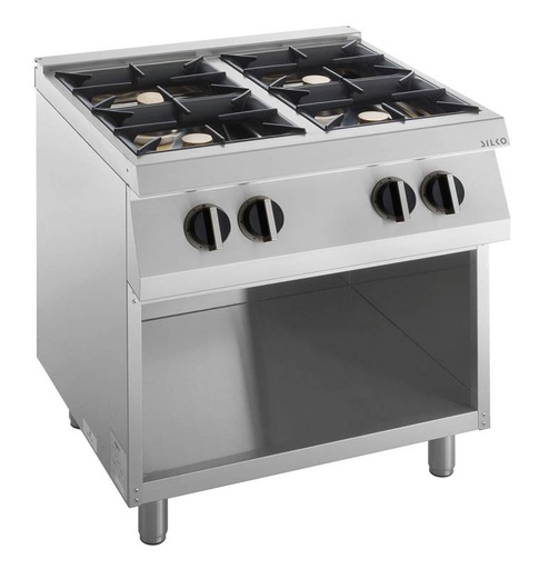 KBS Gas-Herd 4 Brenner 24 kW offener Unterbau