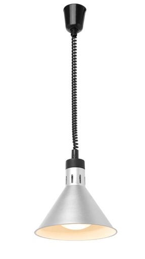 KBS Infrarot Heizlampe Silber eloxiert inkl. Leuchtmittel