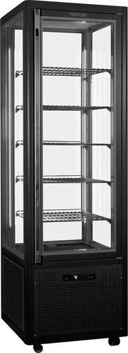 KBS Panoramavitrine Snelle 360 Q LED (anthrazit) 5 Glasablagen
