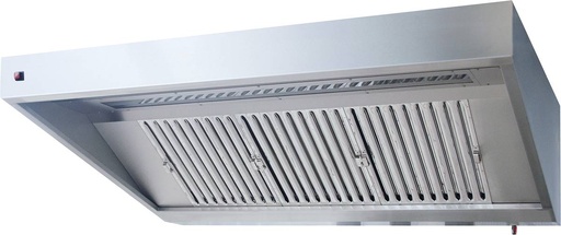 KBS Wandhaube Trapezform 280x90cm Flammschutzfilter Typ F1