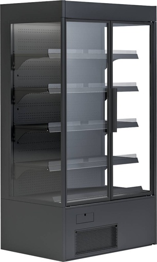 KBS Wandkühlregal Variant 107 Black Line mit Drehtüren