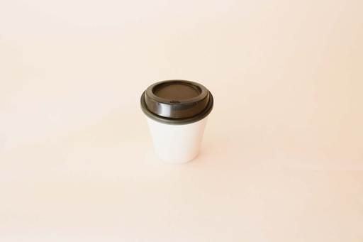 Becher Ø90x85mm/200ml mit Deckel / chremeweiß / 48 Stk.