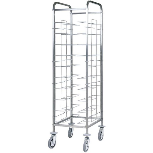 KBS Abräumwagen 520 für 10 Tabletts oder GN Tabletts ohne Seitenwand