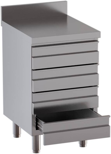 KBS Schubladenschrank 4 Schubladen BxT 50x60cm Aufkantung
