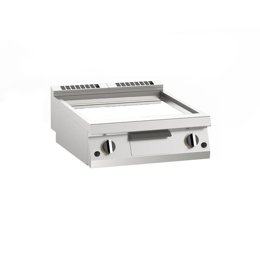 KBS Gas-Grillplatte glatt verchromt 14kW mit 2 Heizzonen, Auftischgerät