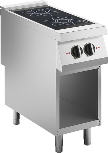 KBS Kochfläche Induktion 2 Platten 2x5 kW, offener Unterbau