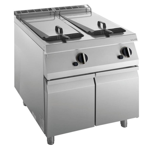 KBS Gas-Fritteuse 2 Becken 15 L Standgerät 28kW