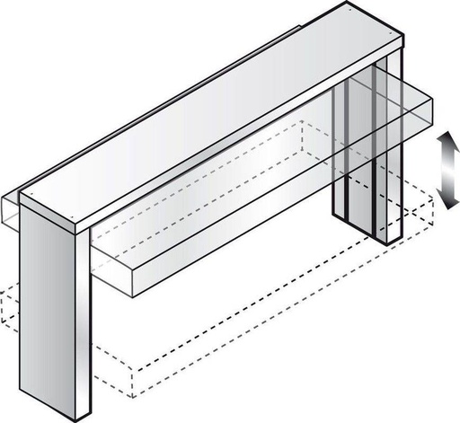 KBS Hustenschutz GN 3/1 elektrisch für Einbauwanne und Einbauplatte