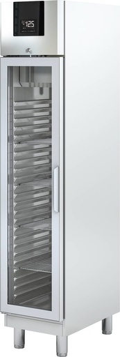 KBS Edelstahlkühlschrank mit Glastür KU 359 G
