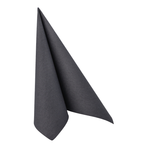 50 Servietten "ROYAL Collection" 1/4-Falz 40 cm x 40 cm schwarz