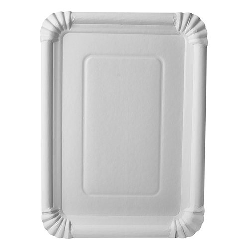 250 Teller, Pappe "pure" eckig 21,5 cm x 29 cm weiss