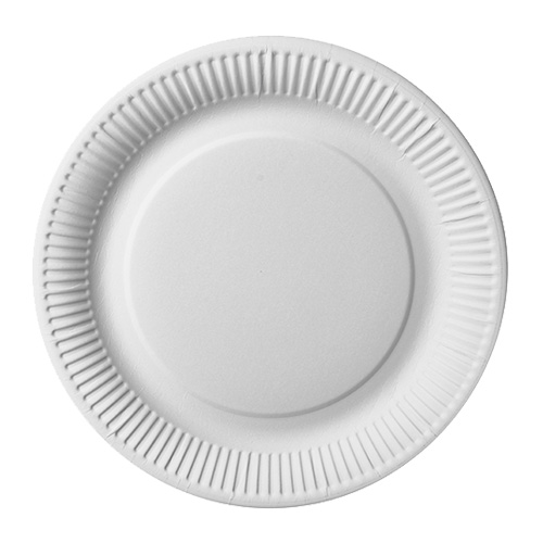 50 Teller, Pappe "pure" rund Ø 26 cm weiss extra stark